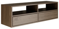 Pakabinama TV spintelė ZARI, riešutas, 100 cm, 2