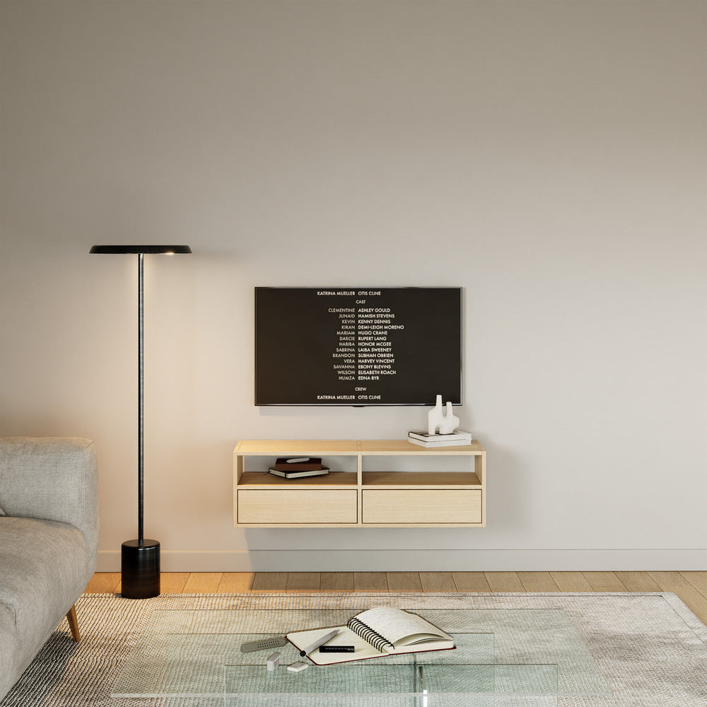 Pakabinama TV spintelė ZARI, ąžuolas, 100 cm