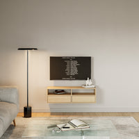 Pakabinama TV spintelė ZARI, ąžuolas, 100 cm
