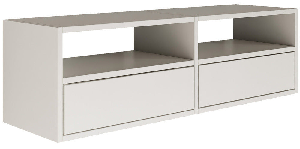 Pakabinama TV spintelė ZARI, balta, 100 cm, 2