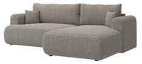 Kampinė sofa CORMAC, tamsiai smėlinis pintas audinys
