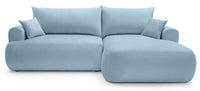 Kampinė sofa CORMAC, mėlynas, dešinė