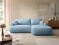 Kampinė sofa CORMAC, mėlynas, dešinė