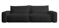 Sofa-lova LIVA, juoda šenilas
