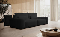 Sofa-lova LIVA, juoda šenilas