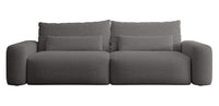 Sofa-lova LIVA, tamsiai pilkas šenilas