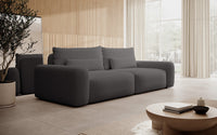 Sofa-lova LIVA, tamsiai pilkas šenilas