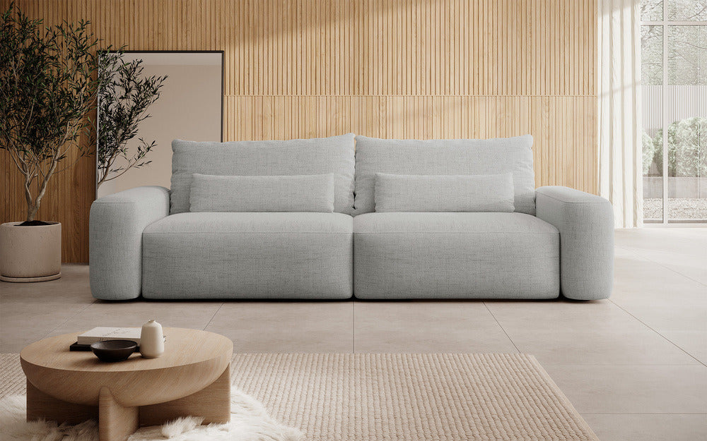 Sofa-lova LIVA, pilkas šenilas
