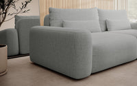 Sofa-lova LIVA, pilkas šenilas