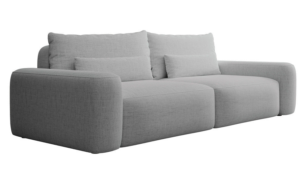 Sofa-lova LIVA, pilkas šenilas