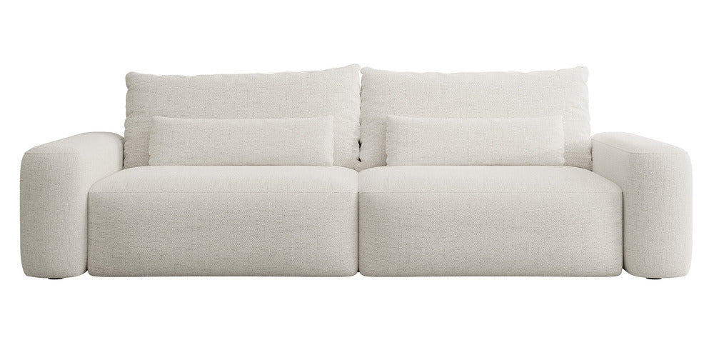 Sofa-lova LIVA, kreminis šenilas