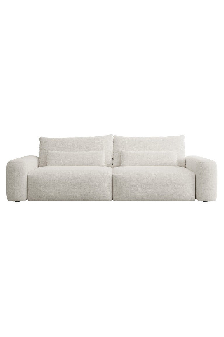 Sofa-lova LIVA, kreminė šenilas