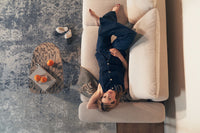 Sofa-lova LIVA, kreminis šenilas