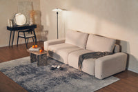Sofa-lova LIVA, kreminis šenilas