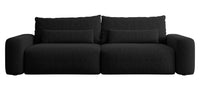 Sofa-lova LIVA, juoda bouclé