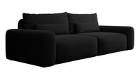 Sofa-lova LIVA, juoda bouclé