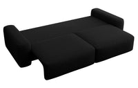 Sofa-lova LIVA, juoda bouclé
