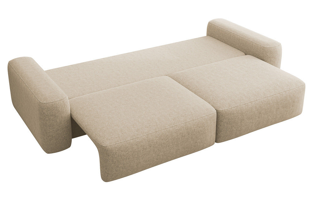 Sofa-lova LIVA, smėlinė bouclé