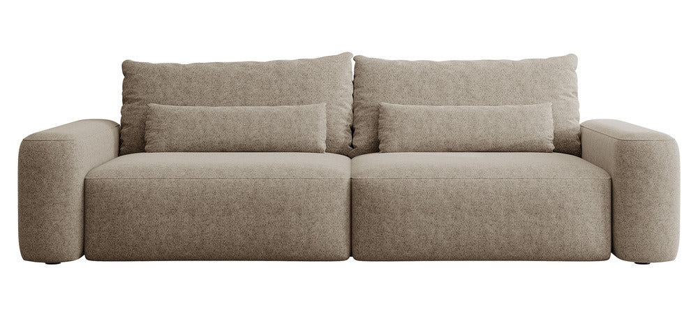Sofa-lova LIVA, šviesiai ruda bouclé