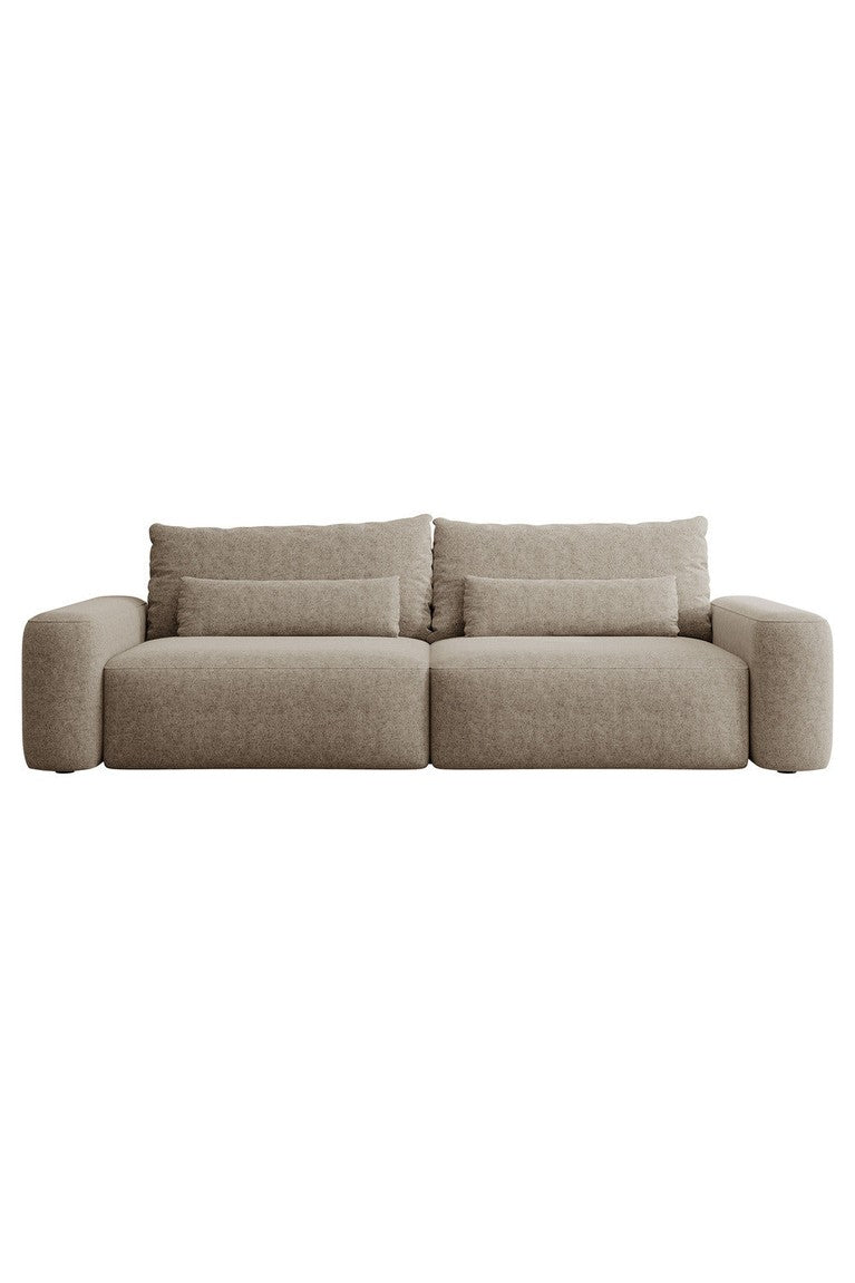 Sofa-lova LIVA, šviesiai ruda bouclé