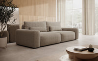 Sofa-lova LIVA, šviesiai ruda bouclé