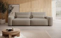 Sofa-lova LIVA, šviesiai ruda bouclé