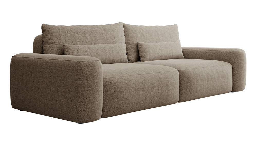 Sofa-lova LIVA, šviesiai ruda bouclé