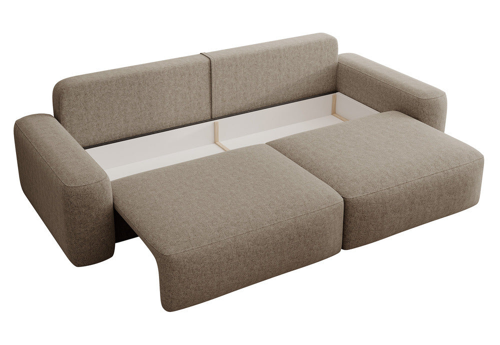 Sofa-lova LIVA, šviesiai ruda bouclé
