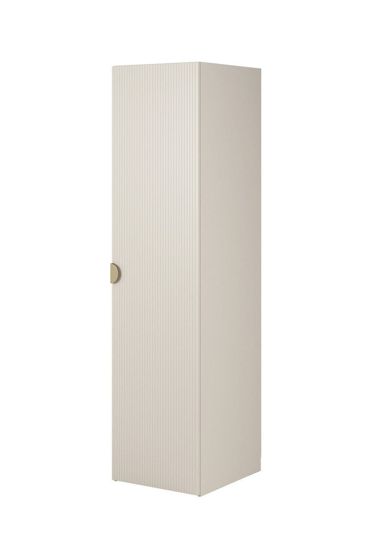 Spinta IMOGEN, pilkai smėlinė, 50 cm, su lentynomis, 2