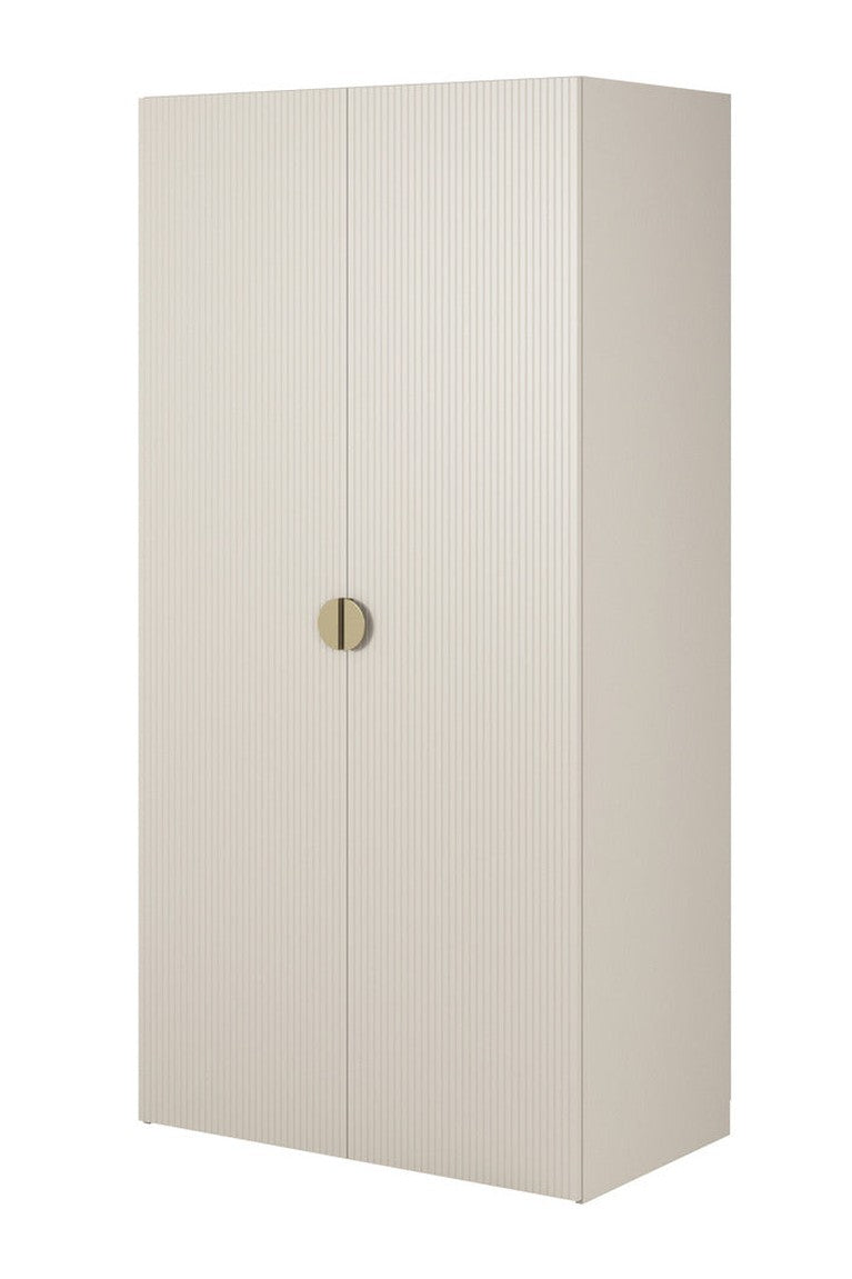 Spinta IMOGEN, pilkai smėlinė, 100 cm, su lentynomis