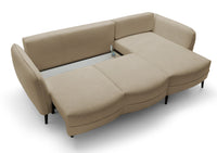 Kampinė sofa MILA, smėlinė, dešinė