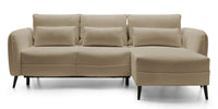 Kampinė sofa MILA, smėlinė, dešinė