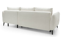 Kampinė sofa RIONACH, kreminė, dešinė