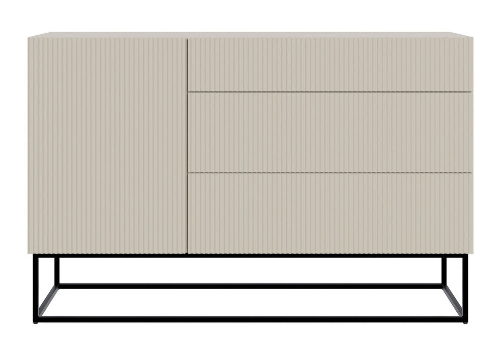 Komoda GREYA, 140 cm, durys stalčiai