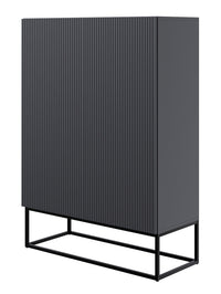 Komoda GREYA, 90 cm, juoda