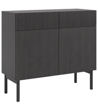 Komoda MEABH, 100 cm, juodas, uosis