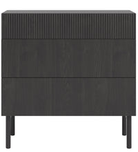 Komoda MEABH, 90 cm, juodas, uosis