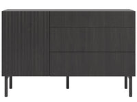 Komoda MEABH, 140 cm, juodas, uosis