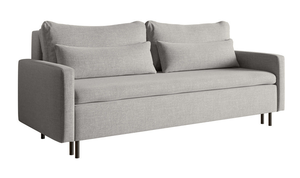 Sofa-lova EDENA, pilkas šenilas, Wind