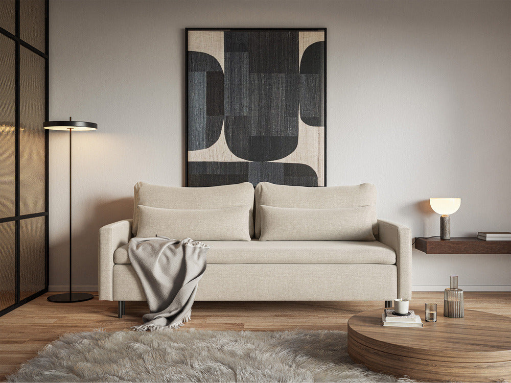Sofa-lova EDENA, šviesiai smėlinė, Wind