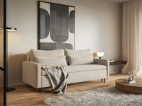 Sofa-lova EDENA, šviesiai smėlinė, Wind