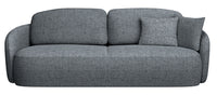 Sofa-lova EAMON, tamsiai pilkas pintas audinys, išskleidžiama