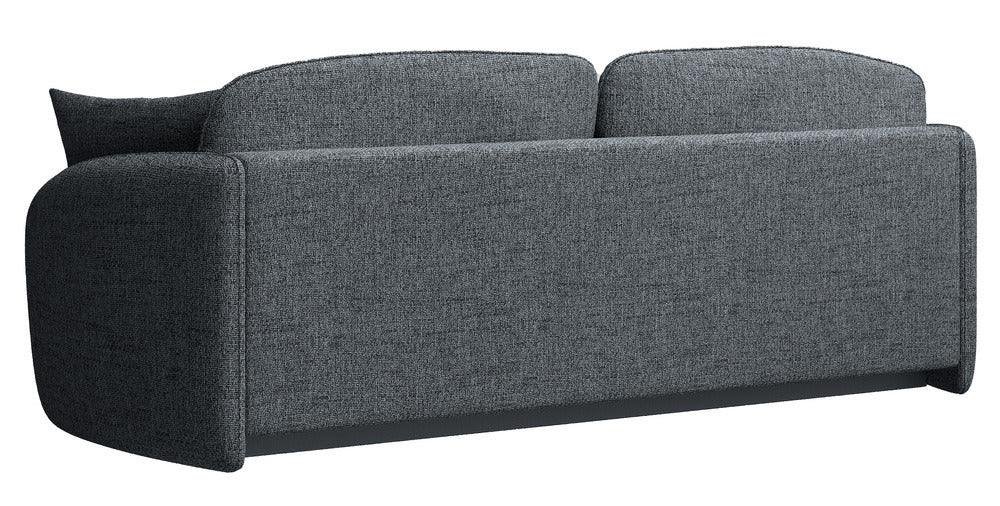 Sofa-lova EAMON, tamsiai pilkas pintas audinys, išskleidžiama