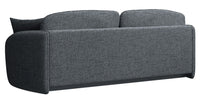 Sofa-lova EAMON, tamsiai pilkas pintas audinys, išskleidžiama