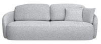 Sofa-lova EAMON, šviesiai pilkas pintas audinys, išskleidžiama