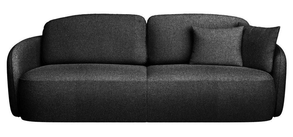 Sofa-lova EAMON, juoda šenilas