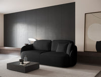 Sofa-lova EAMON, juoda šenilas