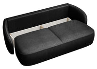 Sofa-lova EAMON, juoda šenilas