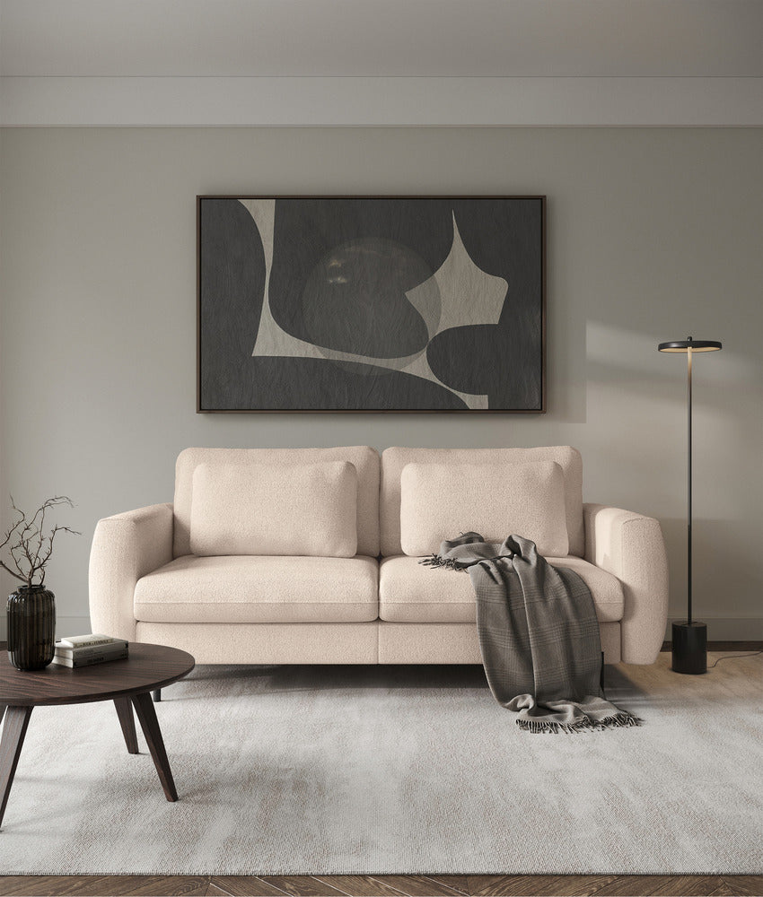 Sofa-lova SEANE, smėlinė bouclé
