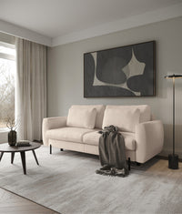 Sofa-lova SEANE, smėlinė bouclé